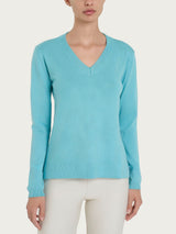 Maglia con scollo a V Four Seasons Azzurri Donna - Ragno