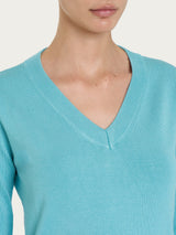 Maglia con scollo a V Four Seasons Azzurri Donna - Ragno