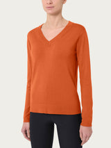 Maglia con scollo a V Four Seasons Arancioni Donna - Ragno