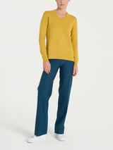 Maglia con scollo a V Four Seasons Gialli Donna - Ragno