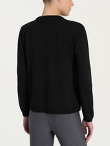 Cardigan corto con due bottoni Four Seasons Neri Donna - Ragno