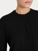 Cardigan corto con due bottoni Four Seasons Neri Donna - Ragno