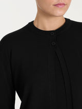 Cardigan corto con due bottoni Four Seasons Neri Donna - Ragno