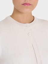 Cardigan corto con due bottoni Four Seasons Bianchi Donna - Ragno