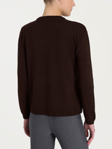 Cardigan corto con due bottoni Four Seasons Marroni Donna - Ragno