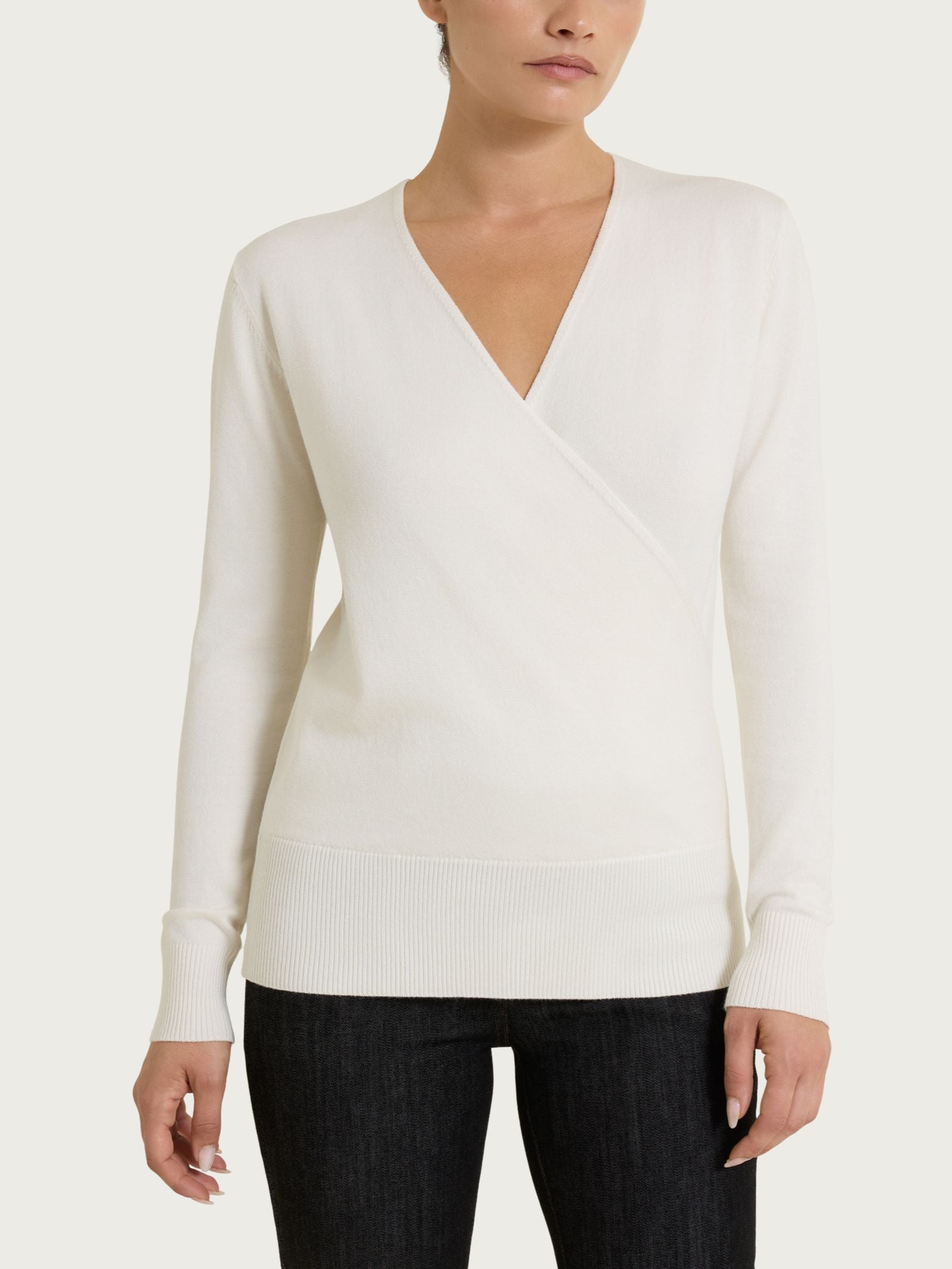 Maglia a portafoglio Four Seasons Bianchi Donna - Ragno