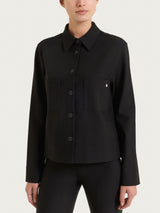 Giacca Shacket in Compact Neri Donna - Ragno