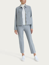 Giacca Shacket in Compact Neri Donna - Ragno