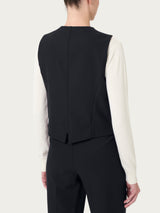 Gilet con quattro bottoni in Compact - - Ragno