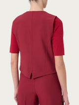 Gilet con quattro bottoni in Compact - - Ragno