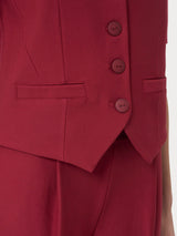Gilet con quattro bottoni in Compact - - Ragno