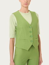 Gilet con quattro bottoni in Compact - - Ragno