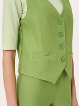 Gilet con quattro bottoni in Compact - - Ragno