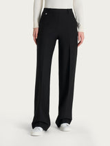 Pantalone a palazzo con tasche in Compact Neri Donna - Ragno