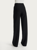 Pantalone a palazzo con tasche in Compact Neri Donna - Ragno