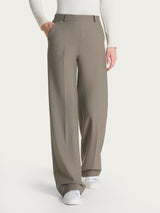 Pantalone a palazzo con tasche in Compact Grigi Donna - Ragno