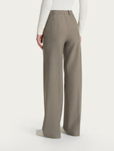 Pantalone a palazzo con tasche in Compact Grigi Donna - Ragno