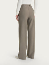 Pantalone a palazzo con tasche in Compact Grigi Donna - Ragno