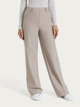 Pantalone a palazzo con tasche in Compact Grigi Donna - Ragno