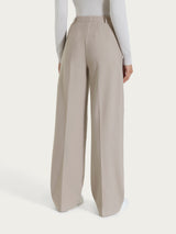 Pantalone a palazzo con tasche in Compact Grigi Donna - Ragno