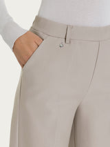 Pantalone a palazzo con tasche in Compact Grigi Donna - Ragno