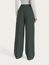 Pantalone a palazzo con tasche in Compact Grigi Donna - Ragno