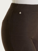 Pantalone flare in Compact Marroni Donna - Ragno