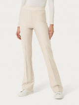 Pantalone flare in tessuto Compact Bianchi Donna - Ragno