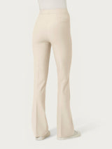 Pantalone flare in tessuto Compact Bianchi Donna - Ragno