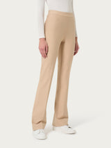 Pantalone flare in Compact Marroni Donna - Ragno