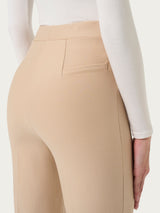 Pantalone flare in Compact Marroni Donna - Ragno