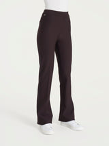 Pantalone flare in tessuto Compact Marroni Donna - Ragno