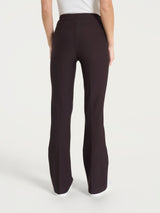 Pantalone flare in tessuto Compact Marroni Donna - Ragno