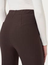 Pantalone flare in Compact Marroni Donna - Ragno