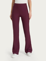 Pantalone flare in tessuto Compact Viola Donna - Ragno