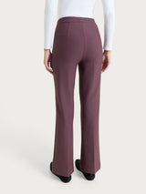 Pantalone flare in Compact Viola Donna - Ragno