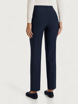 Pantalone a gamba dritta in Compact Blu Donna - Ragno