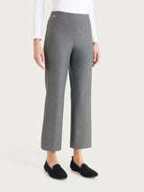 Pantalone a gamba dritta in Compact Neri Donna - Ragno