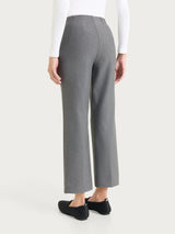 Pantalone a gamba dritta in Compact Neri Donna - Ragno