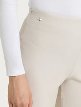 Pantalone a gamba dritta in Compact Bianchi Donna - Ragno