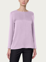 Blusa girocollo in misto viscosa - - Ragno