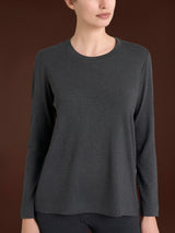 Maglietta girocollo in Eco Viscosa Neri Donna - Ragno