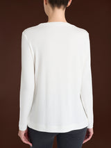 Maglietta girocollo in Jersey Strech Winter Viscosa Grigi Donna - Ragno