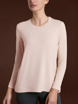 Maglietta girocollo in Jersey Strech Winter Viscosa Rosa Donna - Ragno