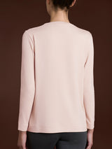 Maglietta girocollo in Jersey Strech Winter Viscosa Rosa Donna - Ragno