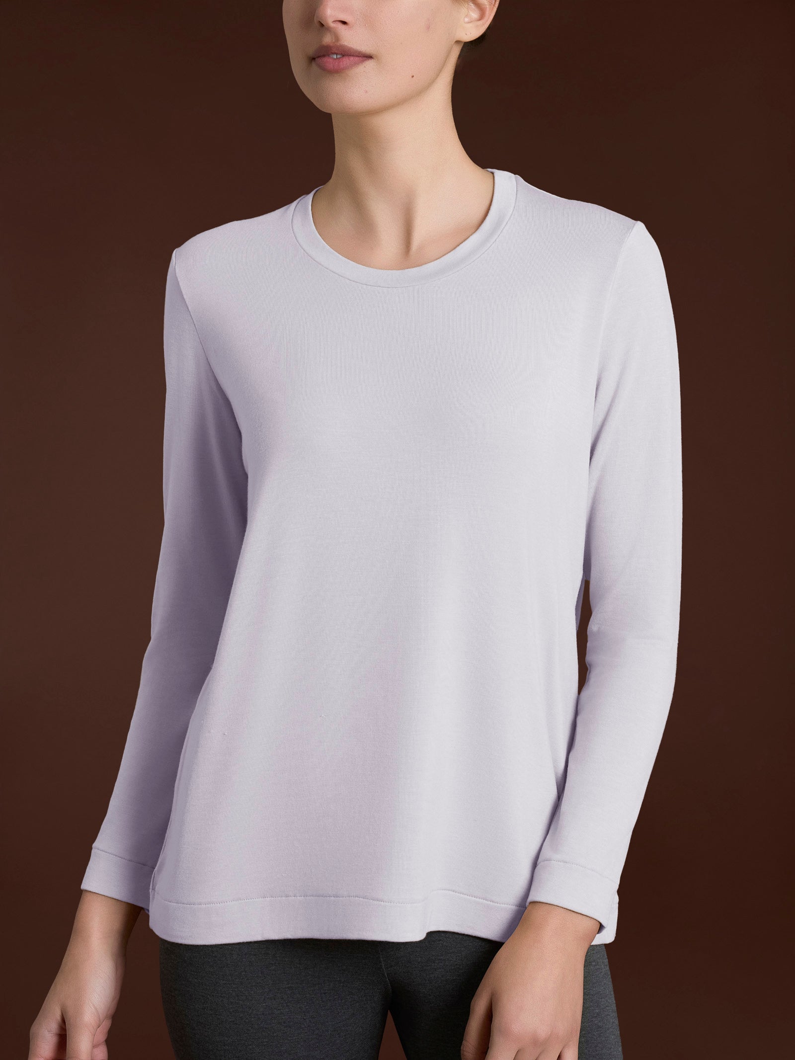 Maglietta girocollo in Eco Viscosa Thistle