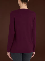 Maglietta girocollo in Eco Viscosa Viola Donna - Ragno