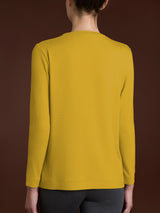 Maglietta girocollo in Eco Viscosa Gialli Donna - Ragno