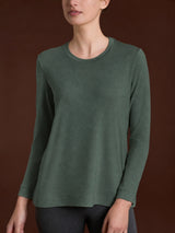 Maglietta girocollo in Jersey Strech Winter Viscosa Grigi Donna - Ragno