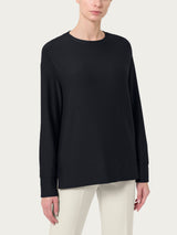 Felpa con collo a barchetta in Eco techno Fleece - - Ragno